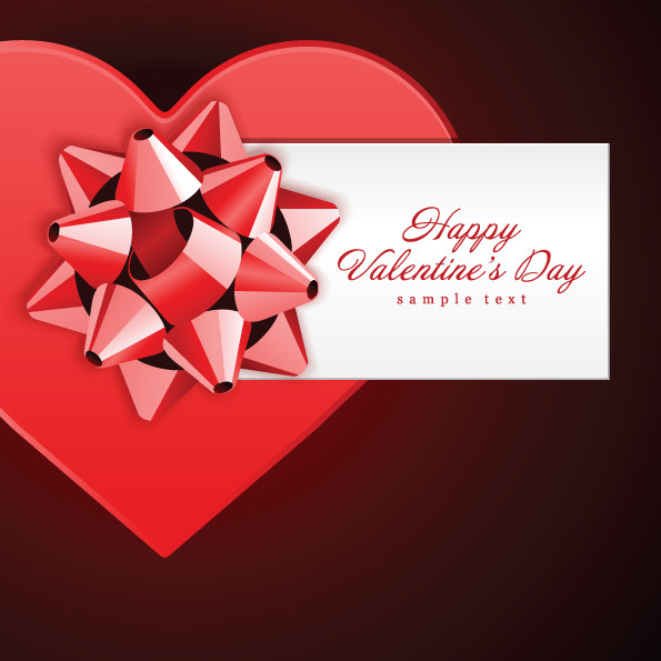 Valentines Day Gift Cards
 Romantic valentine day t card Free EPS Download