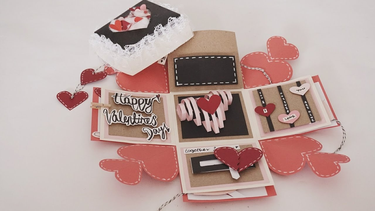 Valentines Day Gift Cards
 Valentines Day Exploding Box Card Full Tutorial