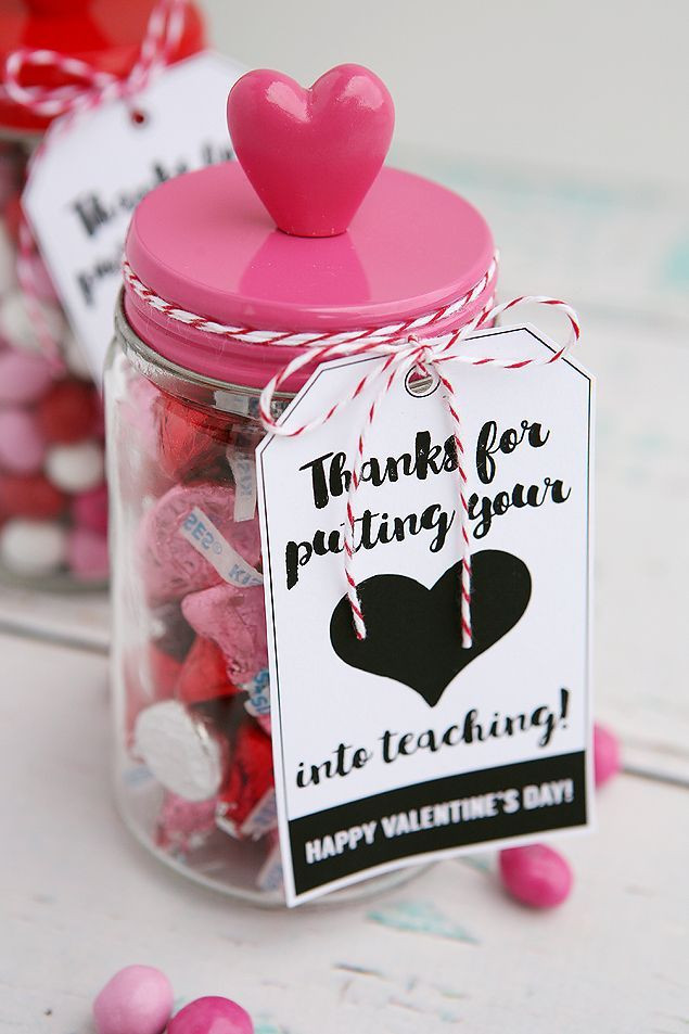 Valentines Day Gift For Teacher
 Thanks For Putting Your Heart Into Teaching