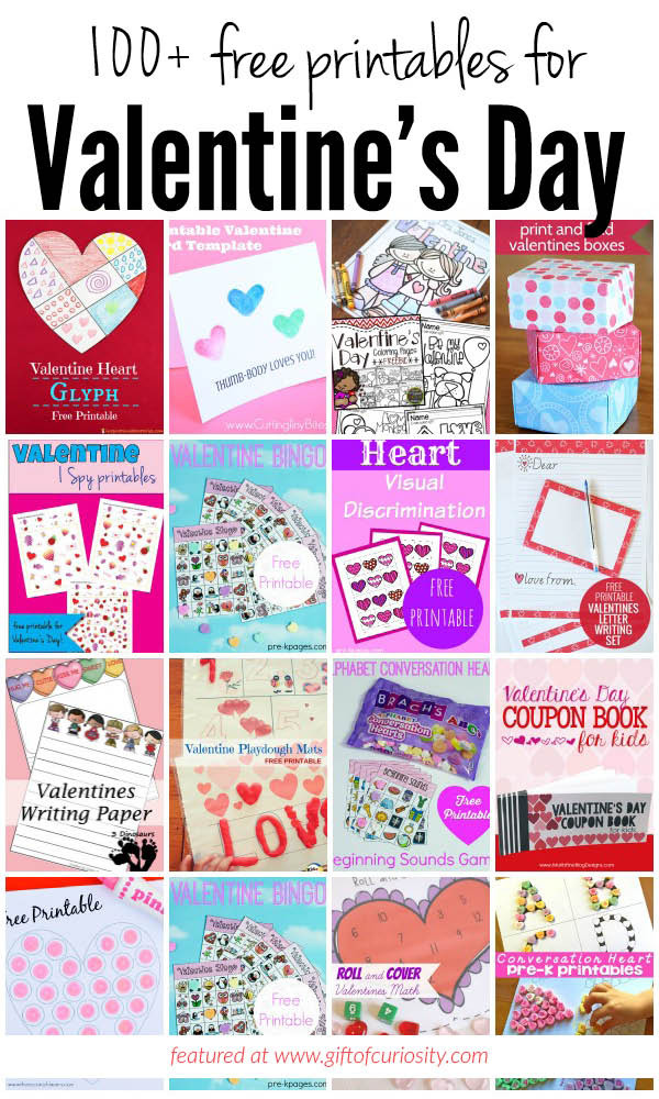 Valentines Day Gifts For Daddy
 100 Free Valentine s Day Printables Gift of Curiosity
