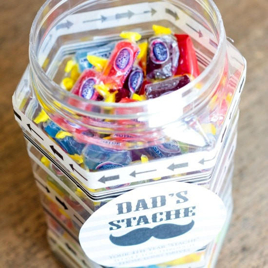 Valentines Day Gifts For Daddy
 Dad s Stache Candy Jar for Father s Day or Birthday Gift