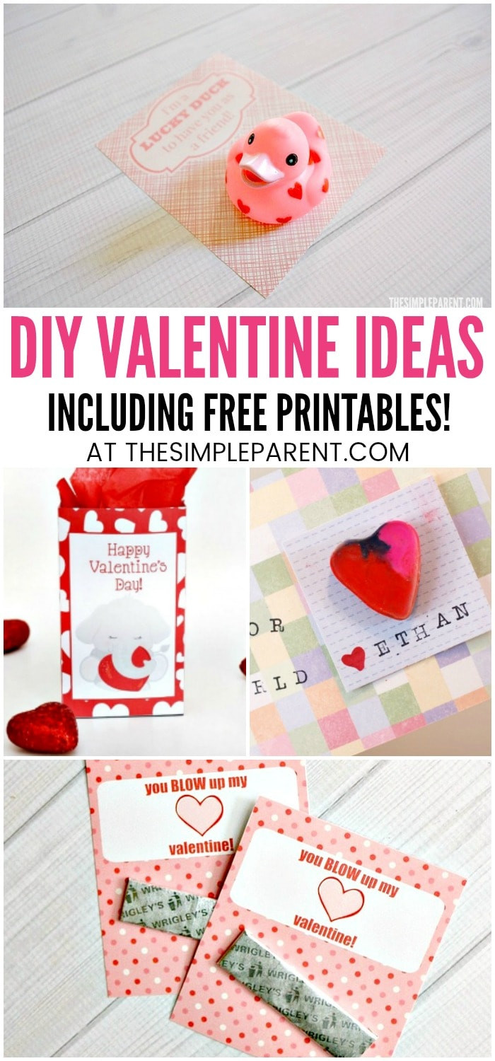 Valentines Day Ideas For School
 Printable Valentines & DIY Valentine Ideas for Kids • The