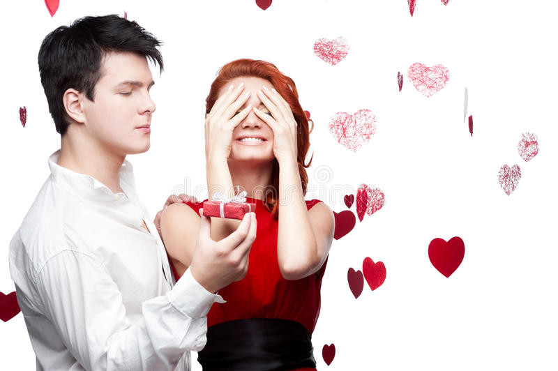 Valentines Day Ideas For Teenage Couples
 Young Smiling Couple Valentines Day Stock Image Image