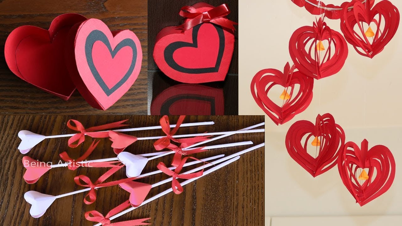 Valentines Day Paper Craft
 3 Simple & Beautiful Valentines Day Crafts Paper Crafts