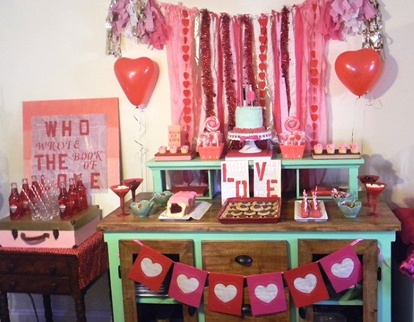 Valentines Day Party Decoration
 DIY Valentines Day Decoration Ideas Pink Lover