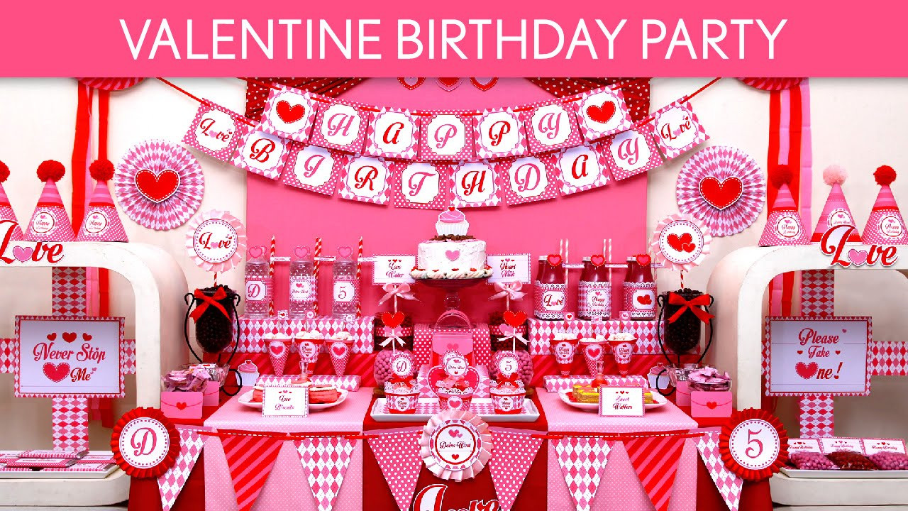 Valentines Day Party Decoration
 Valentine Birthday Party Ideas Valentine B131