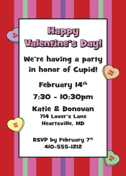 Valentines Day Party Invitations
 A Valentine s Day Party Invitation