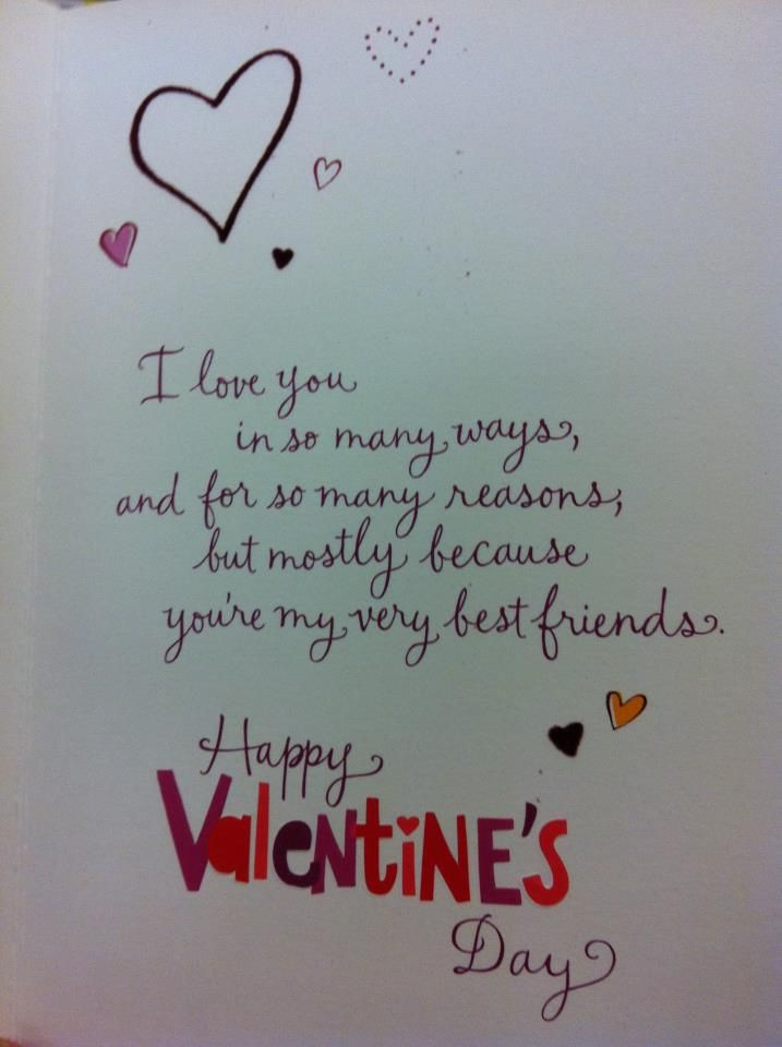 Valentines Day Quote For Best Friend
 valentines day sayings for friends and family