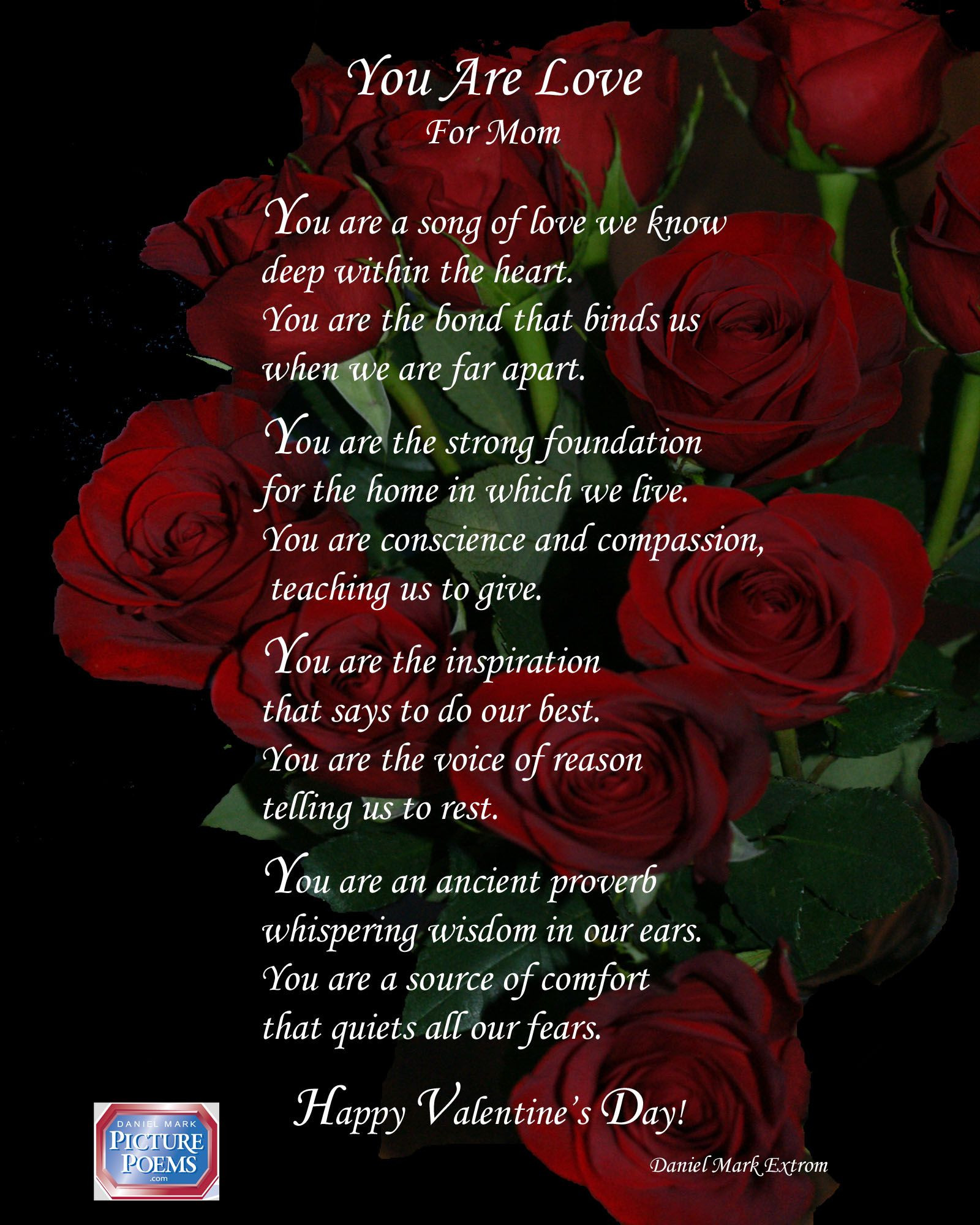 Valentines Day Quotes For Mommy
 Many Red Roses blck bckgd logo8x10 1 600×2 000 pixels