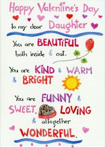 Valentines Day Quotes For My Daughter
 Happy Valentine s Day to my daughter