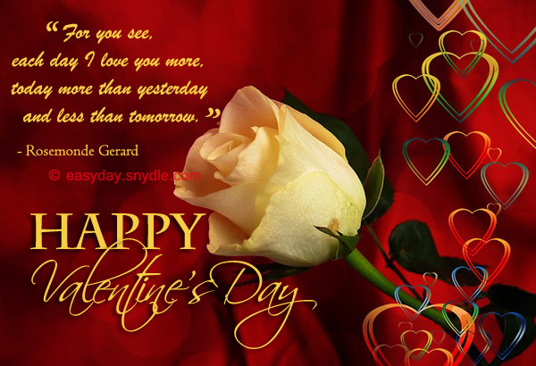 Valentines Day Quotes For My Wife
 Collection of Best Valentines Day Quotes and Sayings Easyday