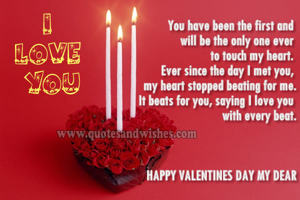 Valentines Day Quotes For Wife
 Happy Valentines Day To My Husband Quotes QuotesGram
