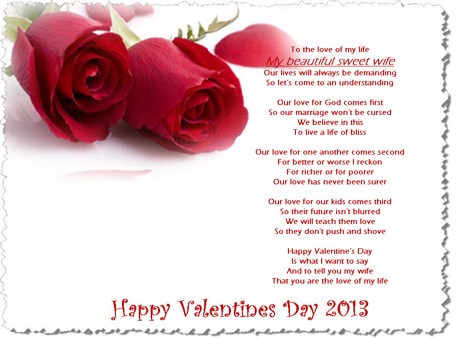 Valentines Day Quotes For Wife
 Happy Valentine 2013 Ecards Quotes for wife