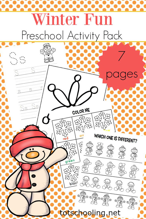 Winter Activities For Pre K
 Winter Mini Activity Pack for Pre K