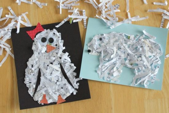 Winter Animals Preschool Crafts
 Crafting Winter Animals that "Shred"