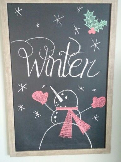 Winter Chalkboard Ideas
 Chalkboards and Winter on Pinterest