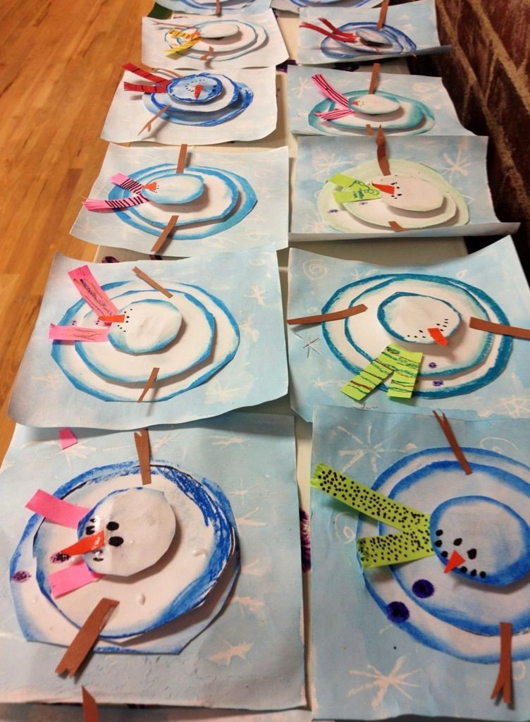 Winter Crafts For Toddlers
 Aerial View Snowmen Scrapping paper crafts