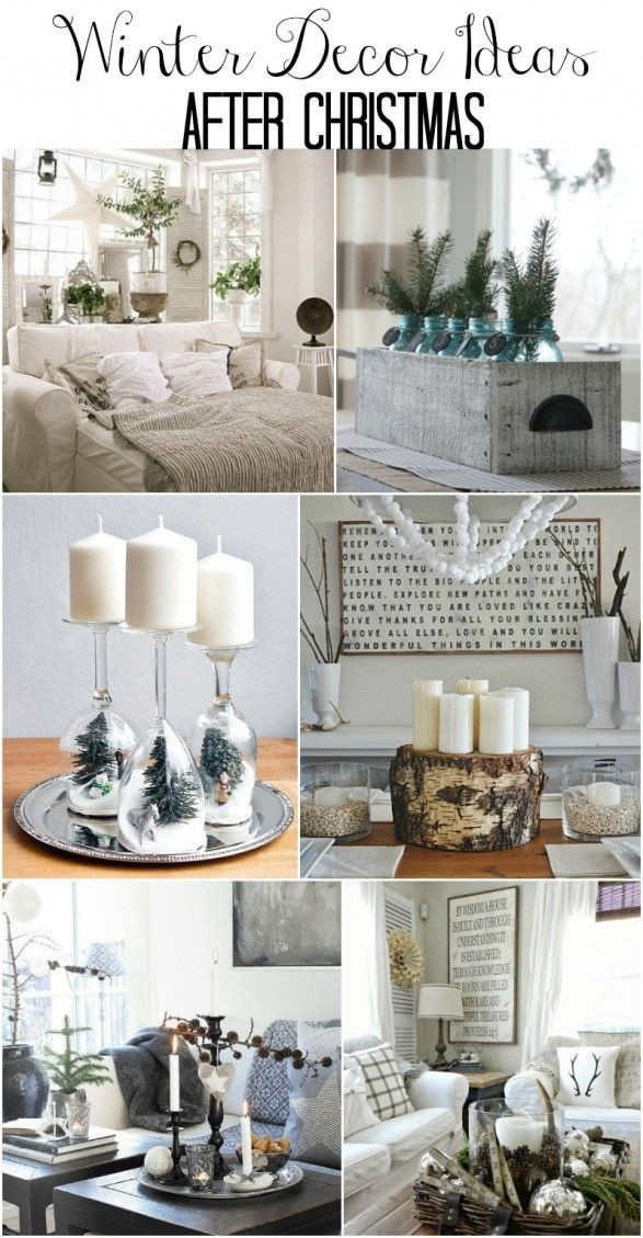 Winter Decorating Ideas Home
 Winter Mantel and Winter Shelf Decorating Ideas