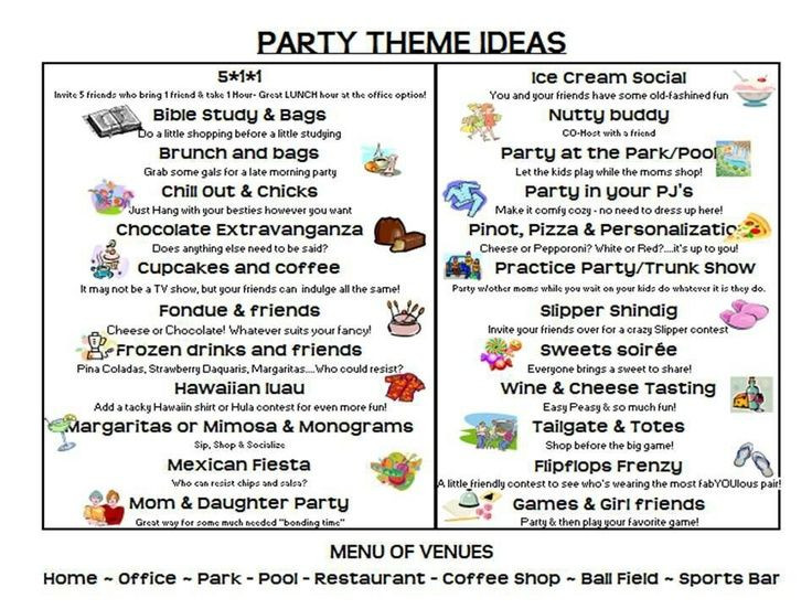 Winter Party Theme Names
 theme party ideas direct sales