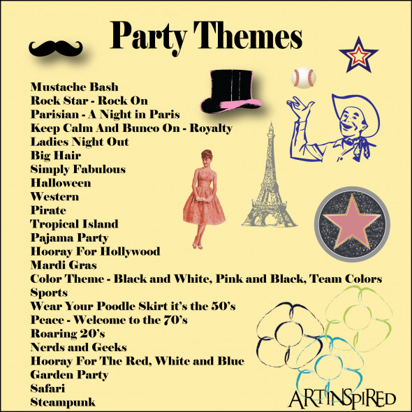 Winter Party Theme Names
 Bunco themes Bunco Pinterest