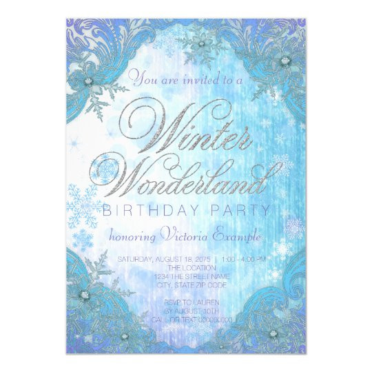 Winter Wonderland Party Invitations
 Alice In Wonderland Invitations